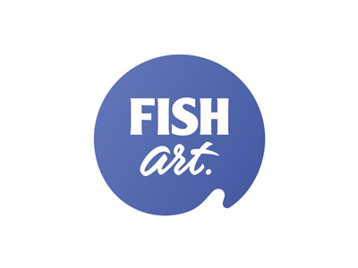 Fish art calligraphy identity lettering logo logotype typography