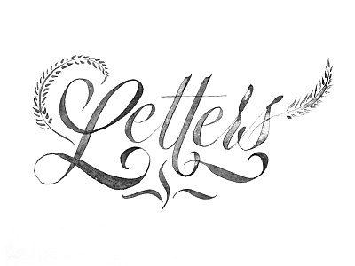 Letters calligraphy handmade lettering logo logotype print t shirt wear