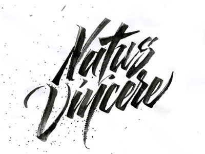 Natus Vincere calligraphy identity natus vincere printing sketch t shirt typography