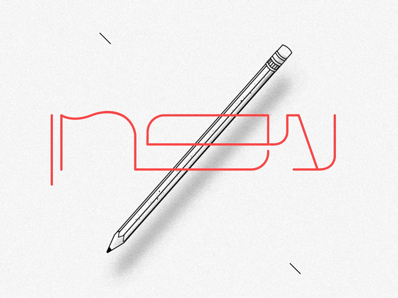 Pencil graphic design motion pencil