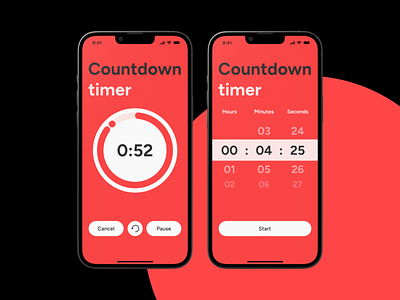 Daily UI Design Challenge | Countdown Timer | Day 014 14 app clock down count timer countdown countdown timer daily ui daily ui challenge 14 design figma time timer ui uiux ux