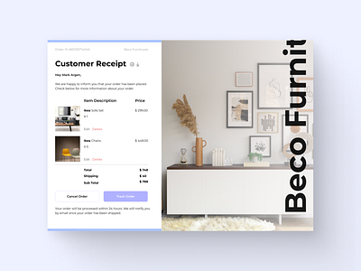 Daily UI Design Challenge | Email Receipt | Day 017 app application checkout order customer receipt daily daily 17 daily ui daily ui challenge design email email receipt figma order receipt ui ux