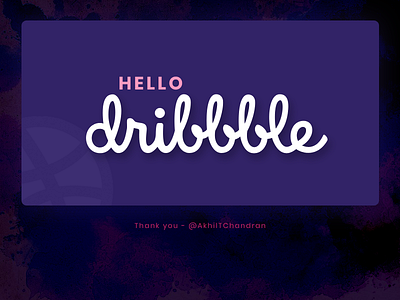 Hello Dribble dribble hello