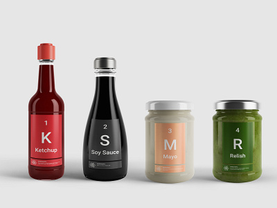 Periodic Condiments brand identity branding design graphic design packaging product design