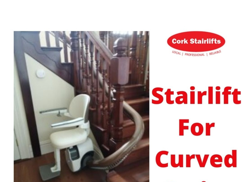 Get stairlift For Curved Stairs by Cork Stairlift on Dribbble