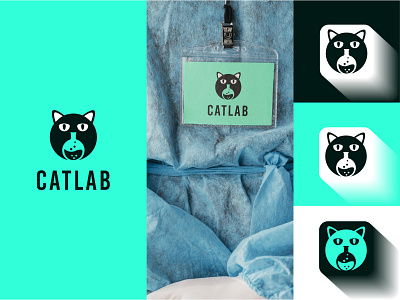 Cat Lab logo Design