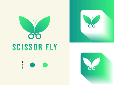 ScissorFly Logo Design bird logo branding logo logo design minimal logo