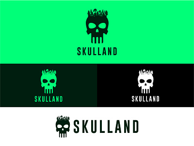 Skull Land Logo Design