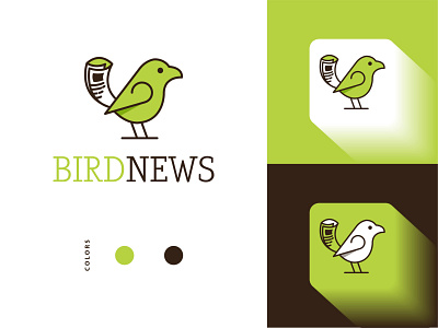 Bird News Logo Design branding design fiverr logo logo design minimal logo