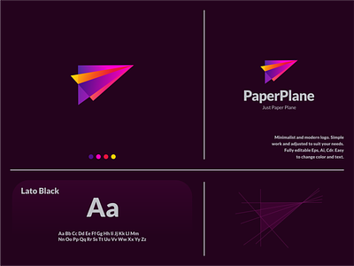 Paper Plane branding cool design graphic design icon illustration logo logo new minimalistlogo modernlogo typography ui ux vector
