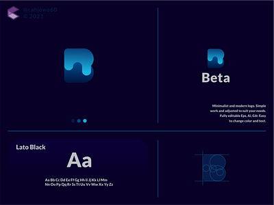 Beta logo app branding design icon illustration logo typography ui ux vector