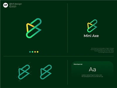 Mini Axe logo app apparel brand branding corporate design icon illustration logo minimalist modern simple typography ui ux vector