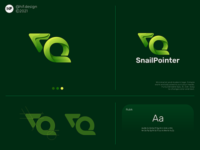Snail Pointer logo animation app brand branding logo process minimalist modern pack