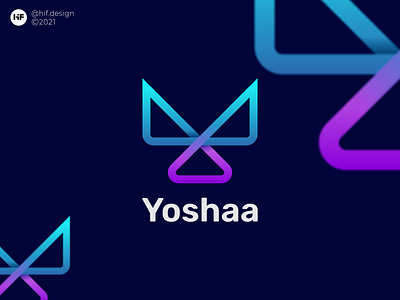 Yoshaa logo app brand branding color design icon illustration logo logo concept logos logosai modern simple typography vector y