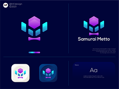 Samurai Metto logo apparel graphic design helmet icon samurai