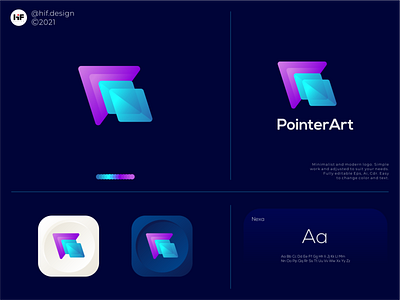 Pointer Art logo by hif design on Dribbble