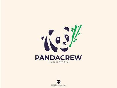 Pandacrew logo apparel coreldraw graphic design illustration industry panda vector
