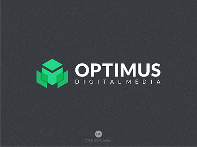Optimus digital media logo apparel branding design graphic design icon illustration logo logo creator logo initial media tech vector