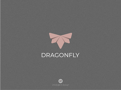 Dragonfly logo apparel branding graphic design