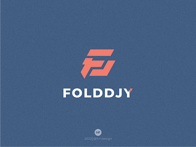 Fold Djy logo apparel branding graphic design monogram typography