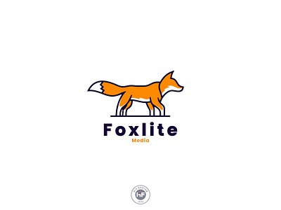 Foxlite Media logo animal dog fox