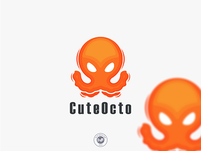 Cute Octo logo octopus