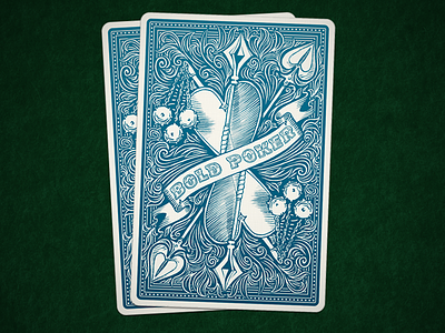 Cardback for Bold Poker apps cards illustration ios poker