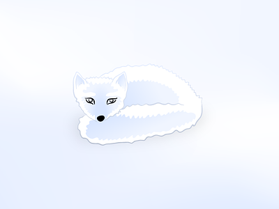 Snow Fox fox illustration snow