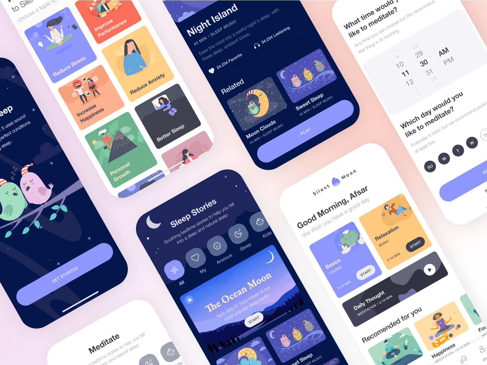 Meditation App | UI/UX by Artem Korneev on Dribbble