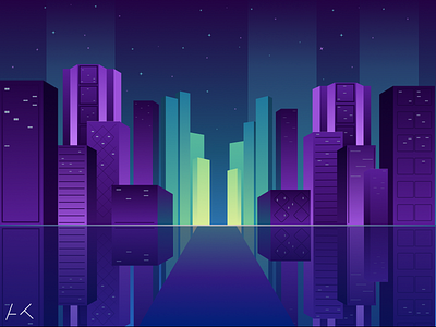 Night City | Illustration design illustration vector