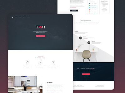 Two Infinity Studio brand and website design