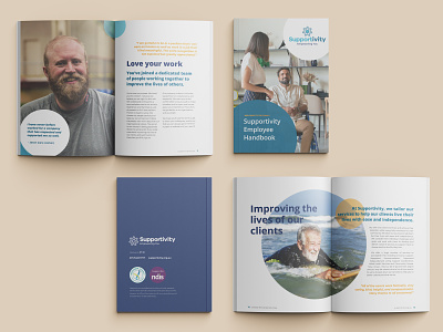 A5 Brochure New Employee Handbook a5 booklet branding brochure business culture design employee handbook graphic design handbook print staff staff handbook