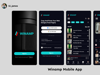 winamp mobile design