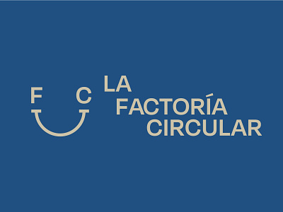 La Factoría Circular happy logo logo logo design smile logo