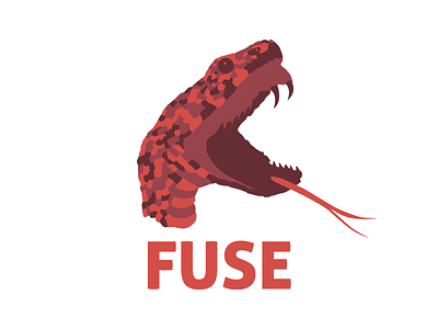 FUSE branding design identity illustration logo snake vector type