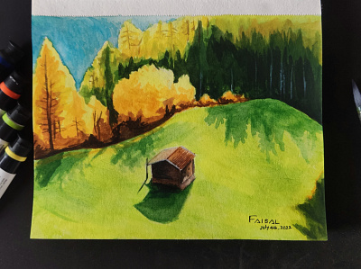 Watercolor Landscape art artist landscape painting watercolor