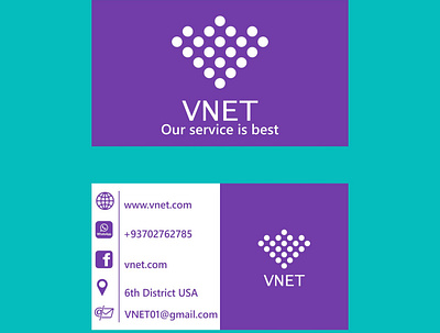 VNET Business card design business card design logo design