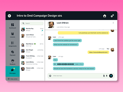 Daily UI 013 :: Direct messaging