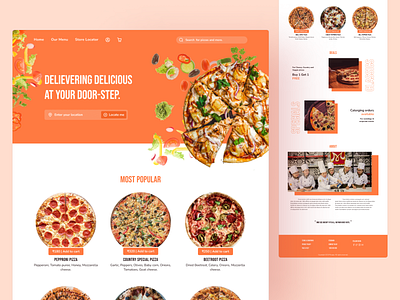 Pizza Delivery Landing Page Design