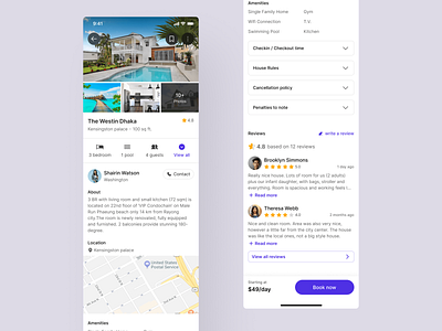 Travel & Booking App airbnb booking booking app branding concept design homepage homestay hotel mobile app renting ui ui design ui kit ux