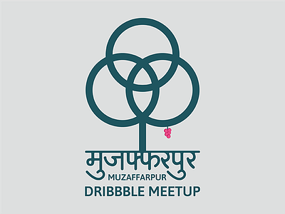 Muzaffarpur Dribbble Meetup dribbble meetup litchi tree logo muzaffarpur