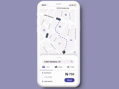 A location tracker for a private taxi company. Daily UI day 20.