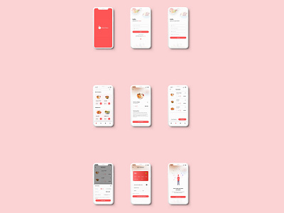 Fruitsal (fruit salad ordering app) app design ui ux