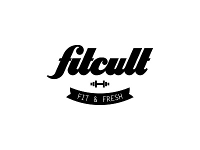 fitcult black cult custom fitness fresh kozel lettering ligatures logo miro