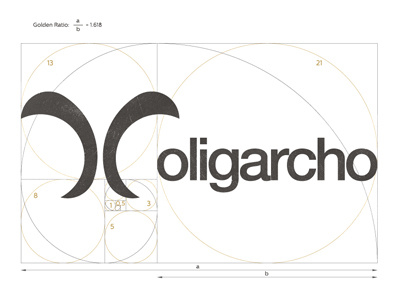Oligarcho l golden ratio golden kozel logo logomark mikodesign miro oligarhco ratio symbol