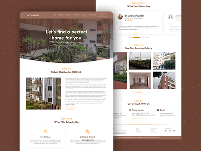 Property Management Landing Page design landing page landing page ui landing page ui design property management property management landing page real estate real estate landing page ui design user experience user interface ux design