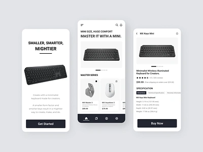 Logitech Mobile App app ui logitech logitech keyboard logitech mobile app logitech product mobile app mobile app ui ui ui design