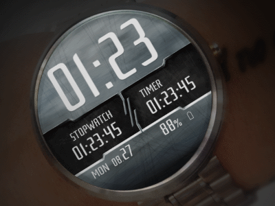 Stopwatch & Timer Watchface for Android Wear