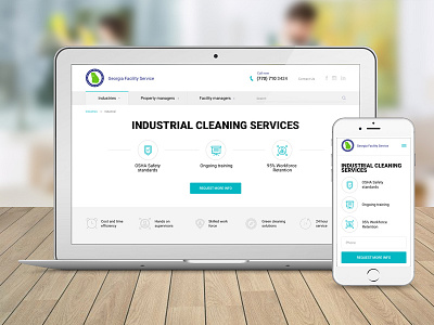 Georgia Facillity Service cleaning company design services site web