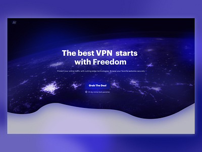 VPN concept design figma landing ui